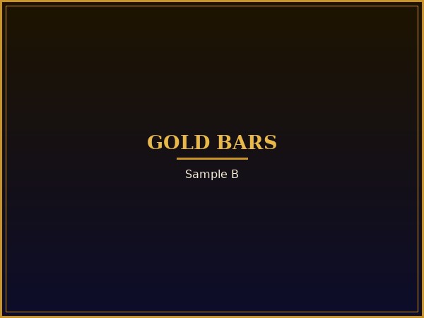 Gold Bars Sample